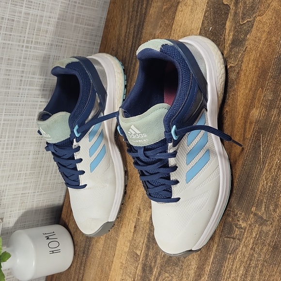 Adidas Equipment, Blue White, Golf Shoes - Picture 2 of 5